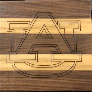 Auburn Tigers wood plaque 9x9.5 inches